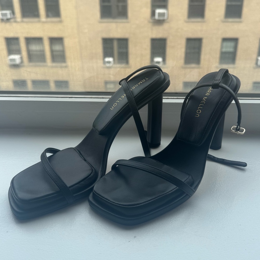 Tamara Mellon Pillow Top Strappy Heeled Sandals - Like New